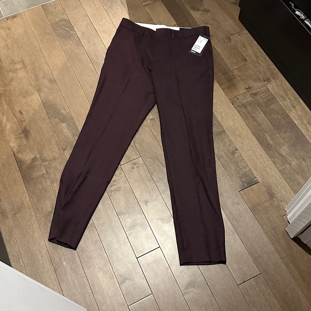 Burgundy dress pants